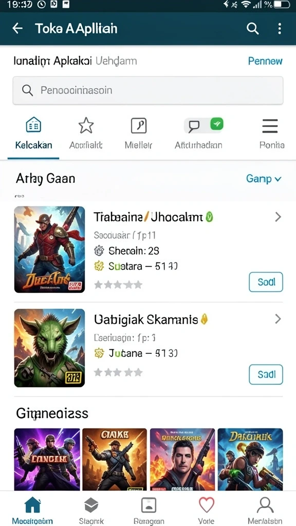 Tampilan papan permainan slot yang menarik dan interaktif.