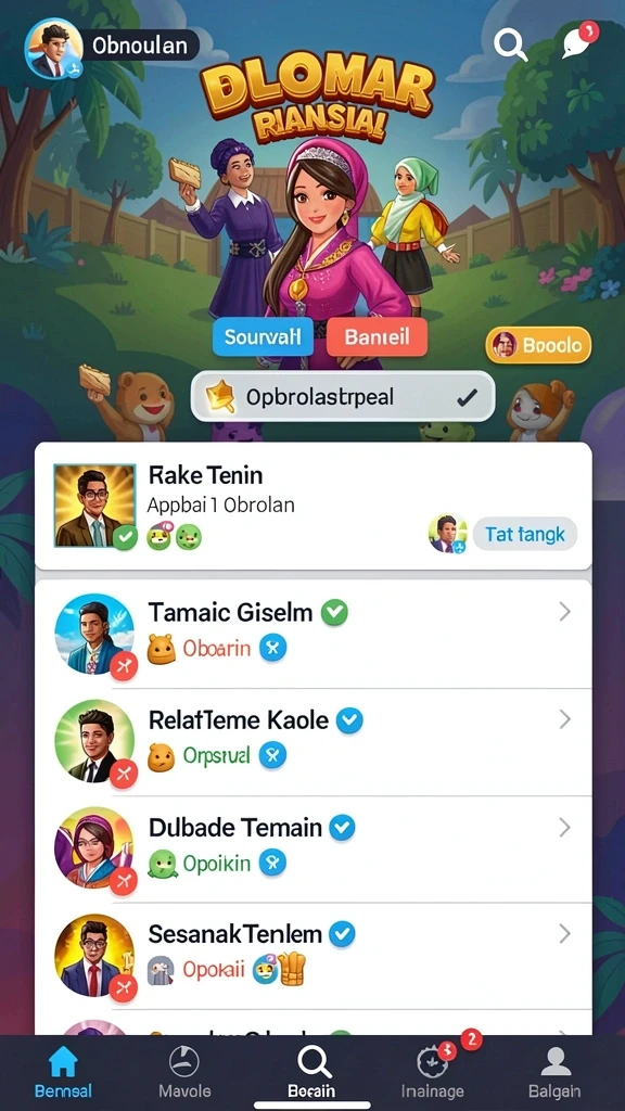 Karakter unik yang dapat dipilih dalam permainan.