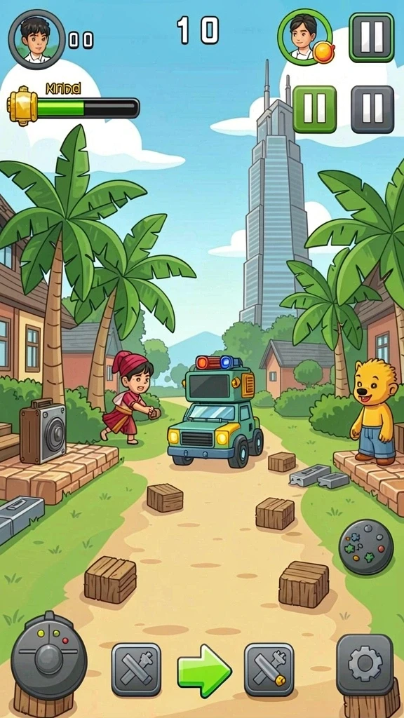 Tangkapan layar ini menunjukkan mode multiplayer yang memungkinkan bermain bersama teman.
