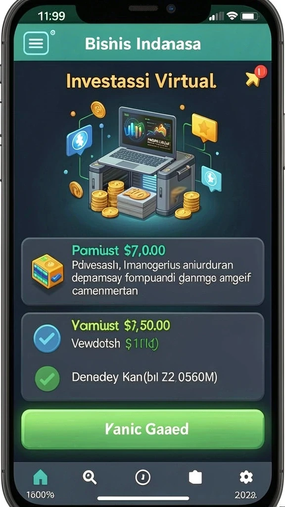 Tampilan awal yang menarik dan interaktif.