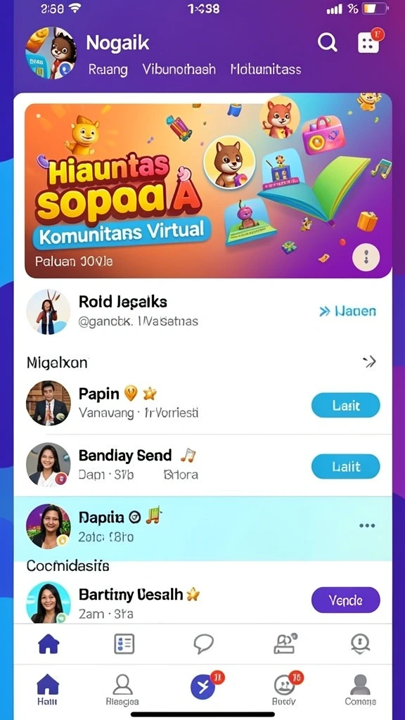 Antarmuka pengguna yang menarik dan intuitif.