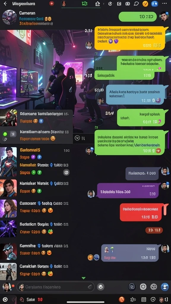 Fitur multiplayer memungkinkan interaksi dengan pemain lain.