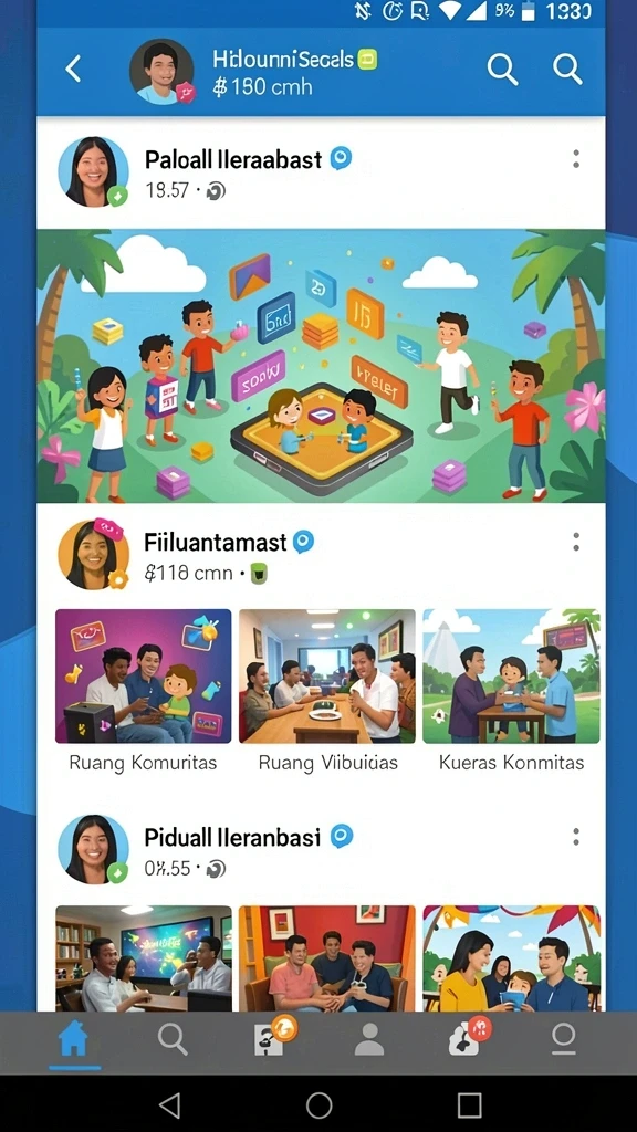 Tampilan antarmuka aplikasi CINEMA77 yang menarik.
