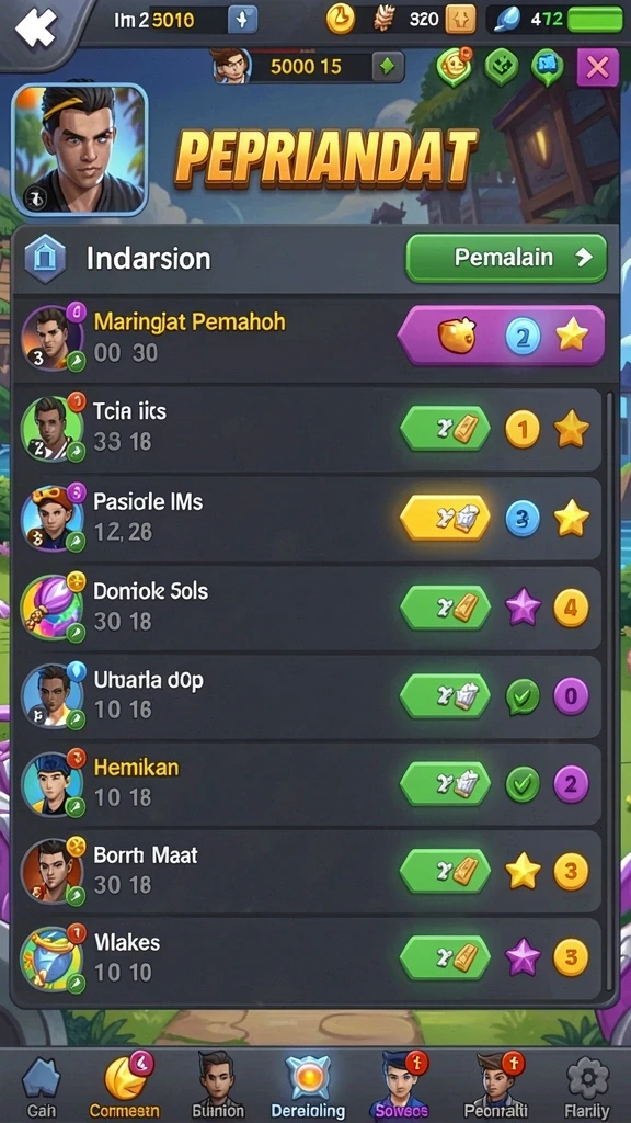 Karakter yang beragam dan unik untuk dibutuhkan.