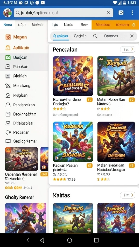 Mode permainan yang beragam dan menarik.