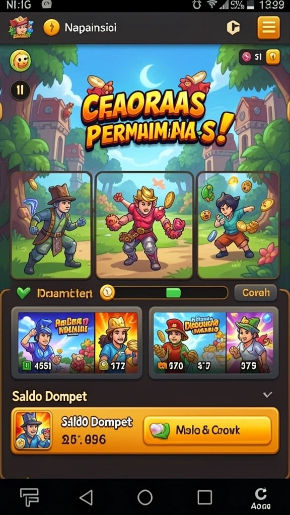 Tampilan antarmuka pengguna yang intuitif dan menarik.