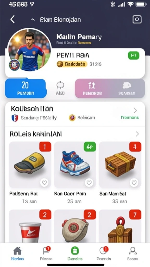 Tampilan menu utama yang menarik dan mudah digunakan.