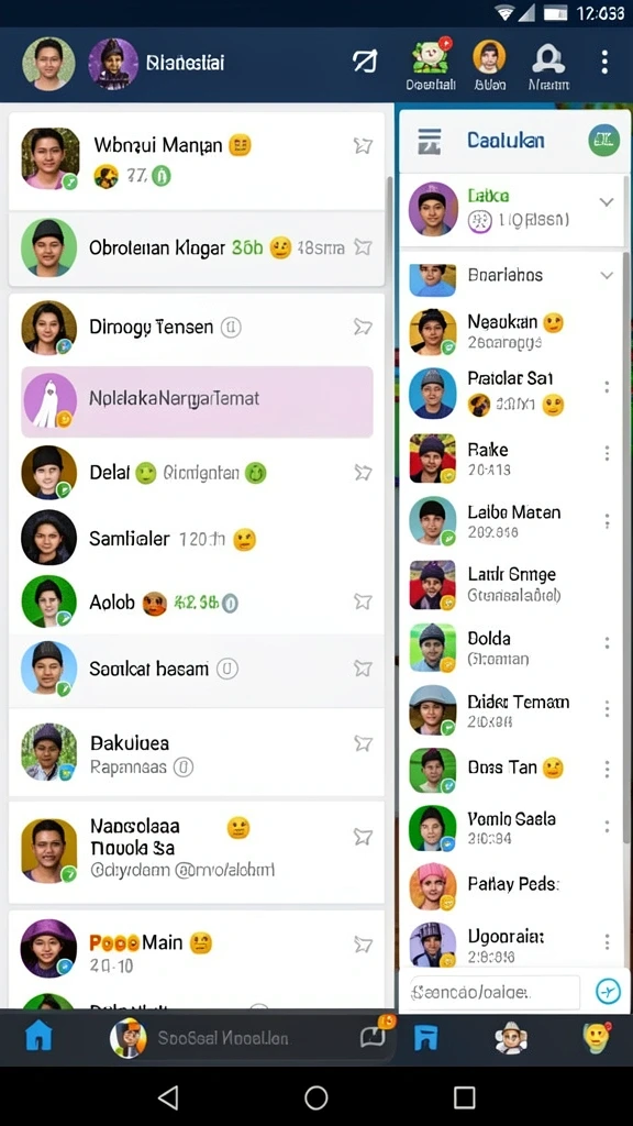 Sistem leveling yang dinamis dan menarik.