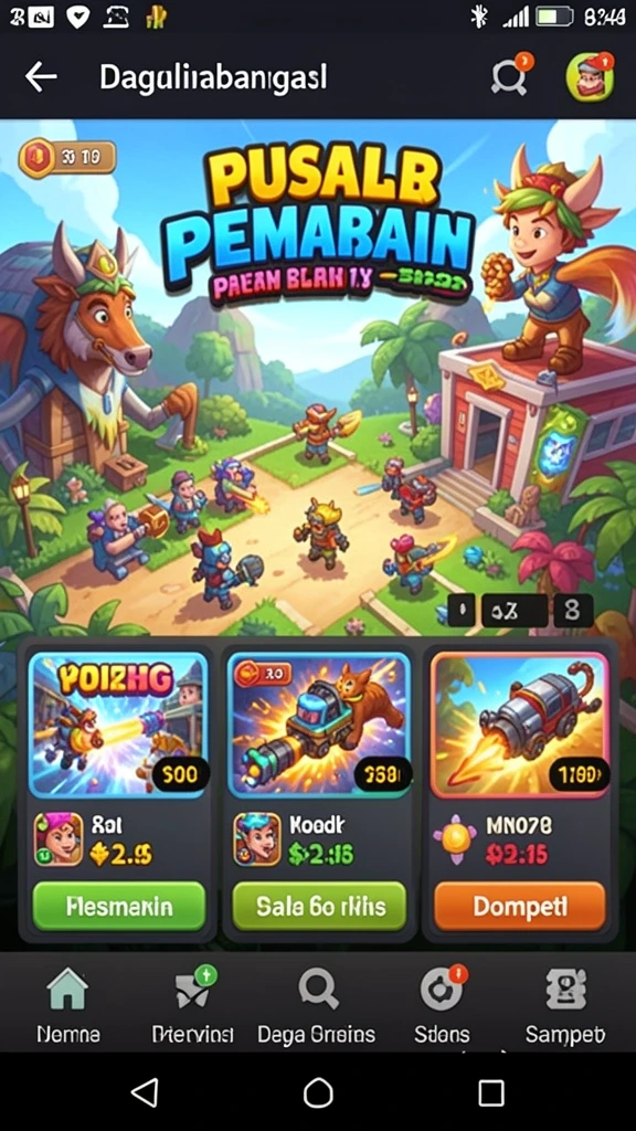 Tampilan permainan slot yang memukau.