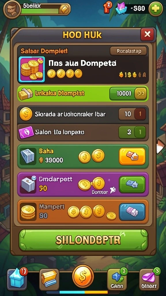 Menu navigasi yang mudah digunakan.