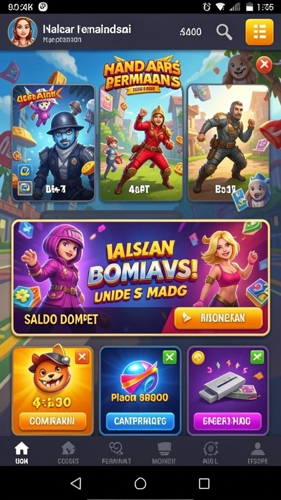 Tampilan awal aplikasi MATARAMTOTO yang menarik.