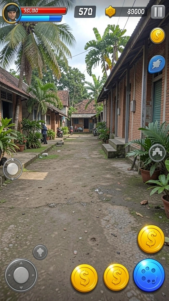 Tampilan awal QGLUCKY yang ceria dan menarik perhatian.