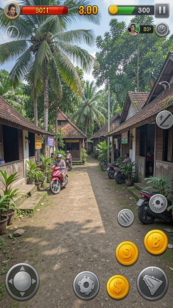 Momen seru dalam permainan dengan aksi adrenalina tinggi.