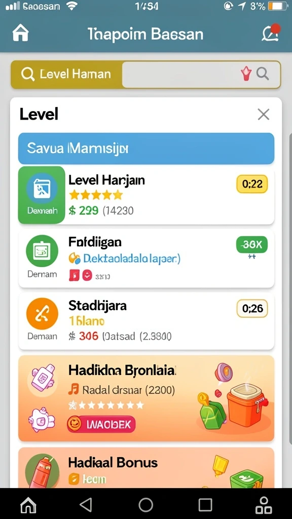 Fitur permainan interaktif dan komunitas pemain.