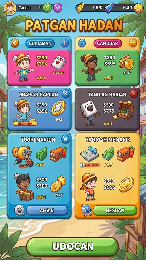 Karakter yang dapat disesuaikan sesuai keinginan pemain.