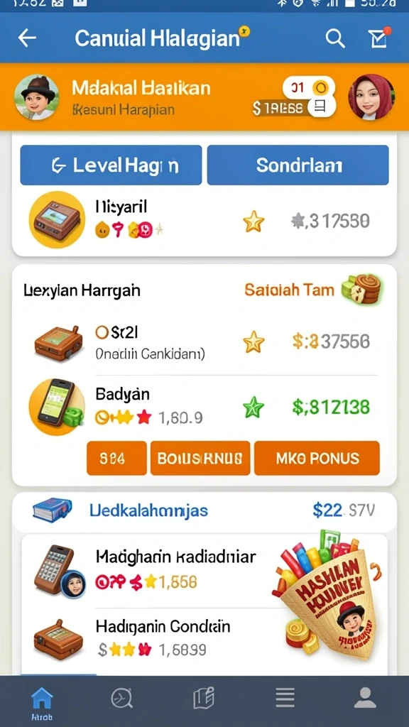 Tampilan antarmuka yang user-friendly.
