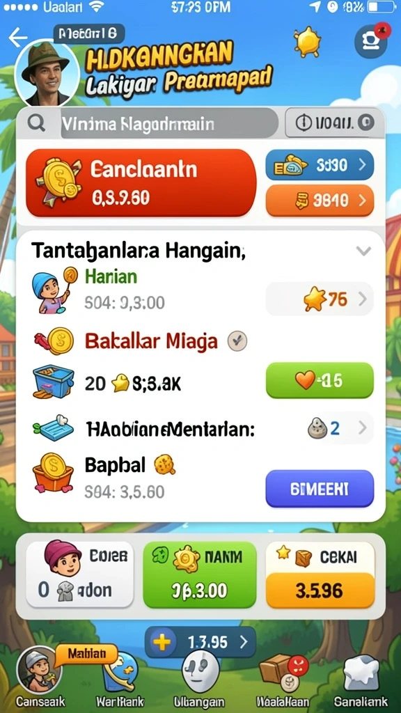 Tangkapan layar pertama menunjukkan aksi seru di arena hoki.