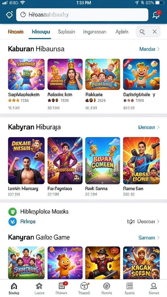 Tampilan awal permainan V07 yang atraktif.