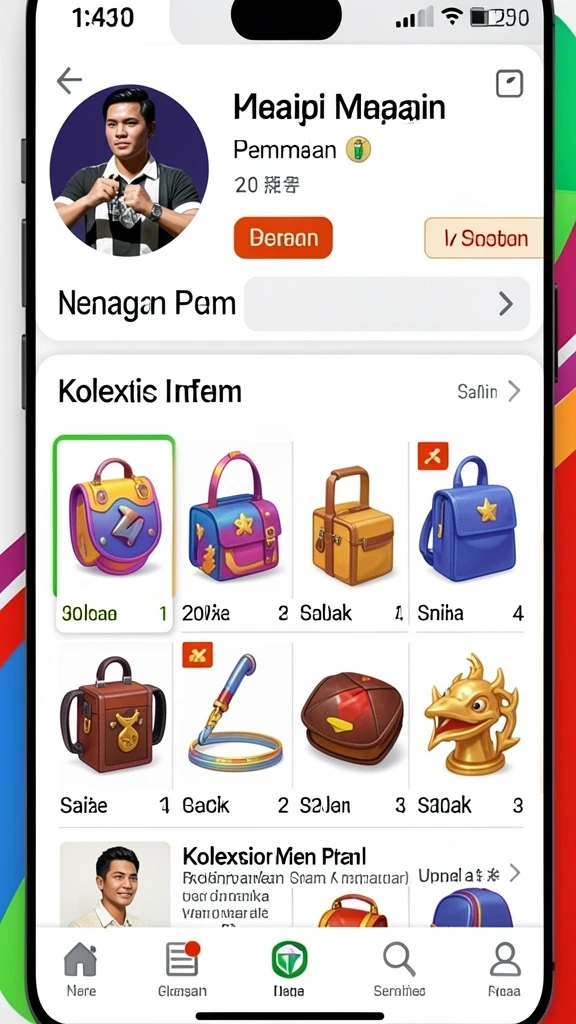 Screenshot menampilkan tampilan grafik yang menakjubkan.
