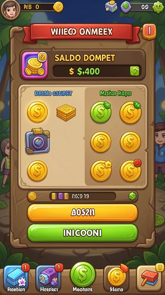Screenshot memperlihatkan mode permainan yang menarik.